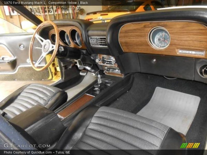  1970 Mustang Mach 1 Black Interior