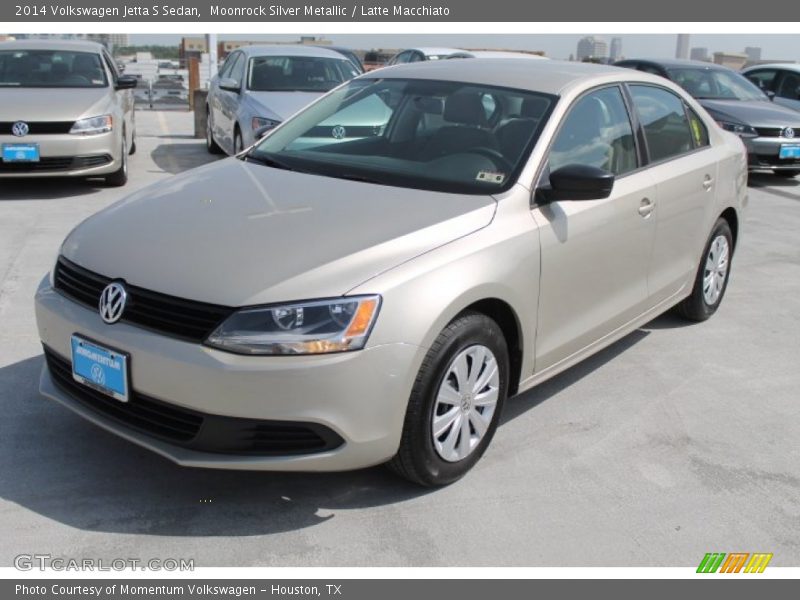 Moonrock Silver Metallic / Latte Macchiato 2014 Volkswagen Jetta S Sedan