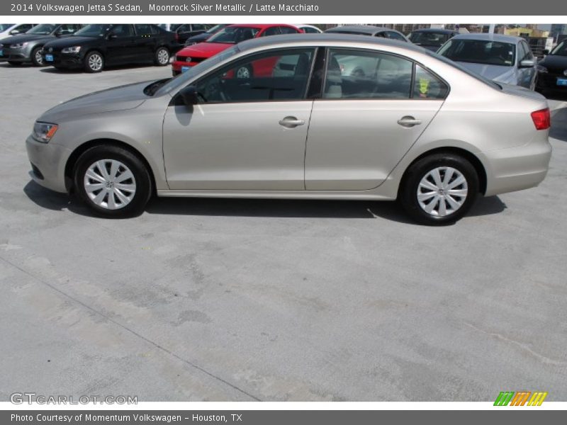 Moonrock Silver Metallic / Latte Macchiato 2014 Volkswagen Jetta S Sedan