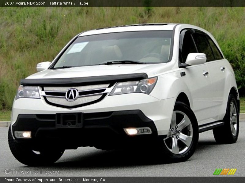 Taffeta White / Taupe 2007 Acura MDX Sport