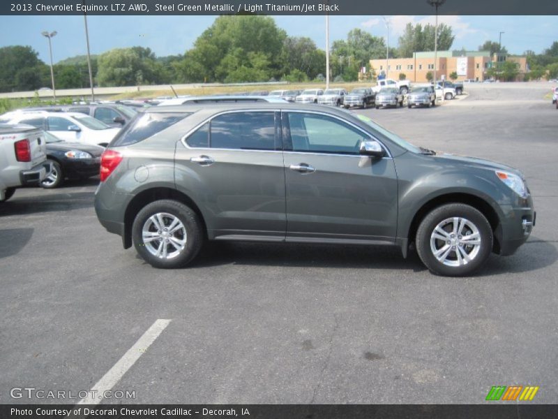 Steel Green Metallic / Light Titanium/Jet Black 2013 Chevrolet Equinox LTZ AWD