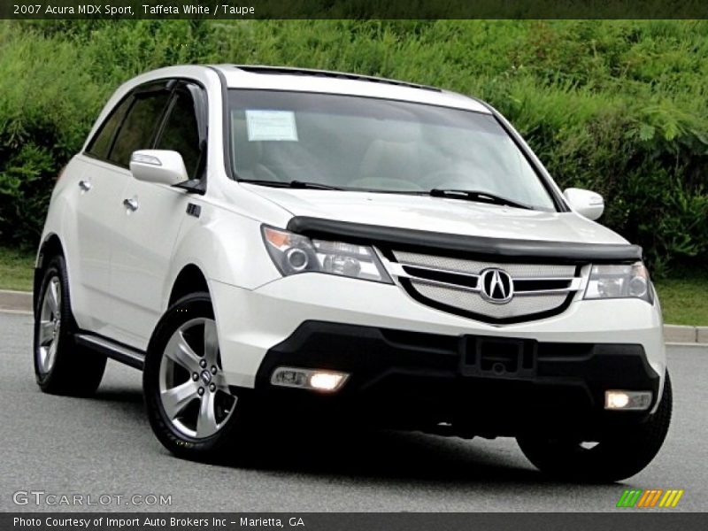 Taffeta White / Taupe 2007 Acura MDX Sport