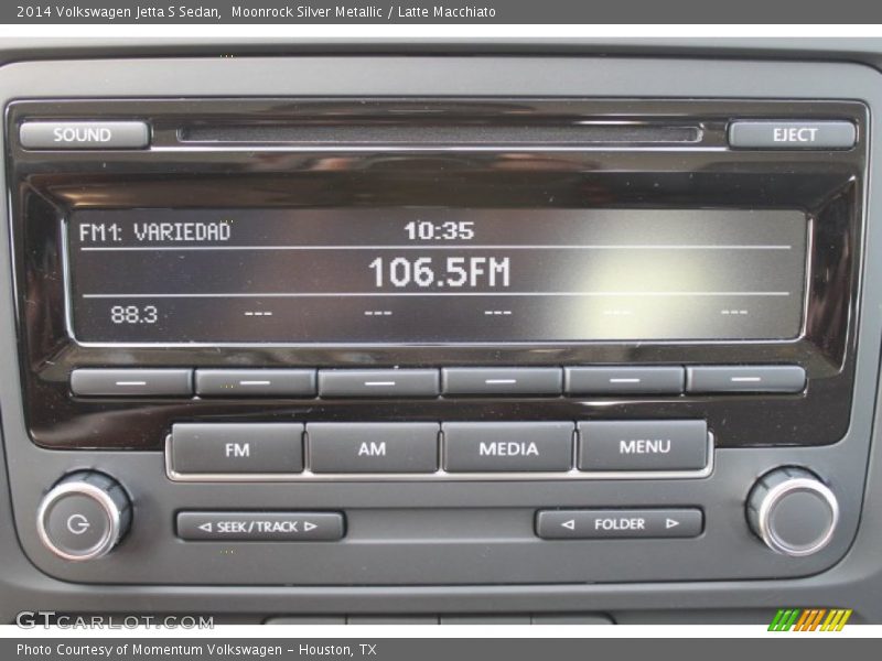 Moonrock Silver Metallic / Latte Macchiato 2014 Volkswagen Jetta S Sedan