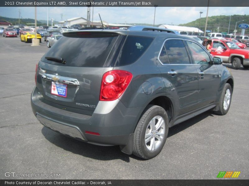 Steel Green Metallic / Light Titanium/Jet Black 2013 Chevrolet Equinox LTZ AWD