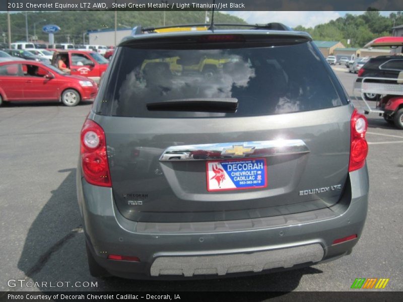 Steel Green Metallic / Light Titanium/Jet Black 2013 Chevrolet Equinox LTZ AWD