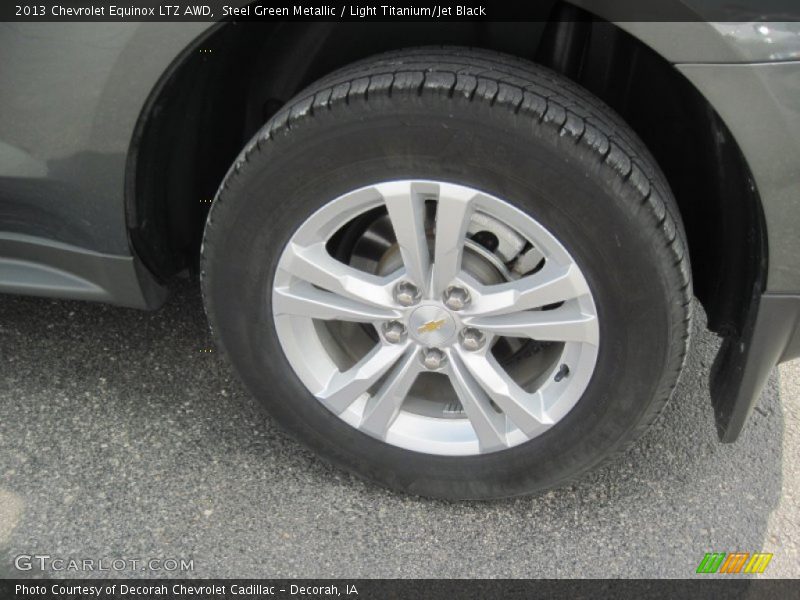 Steel Green Metallic / Light Titanium/Jet Black 2013 Chevrolet Equinox LTZ AWD