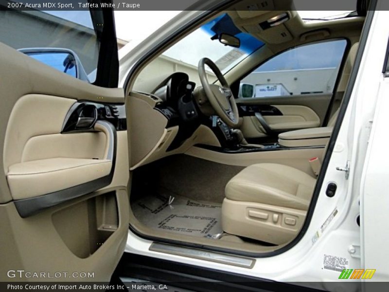 Taffeta White / Taupe 2007 Acura MDX Sport
