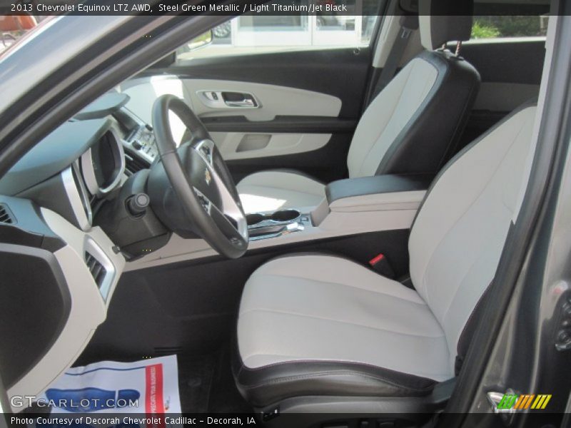 Steel Green Metallic / Light Titanium/Jet Black 2013 Chevrolet Equinox LTZ AWD