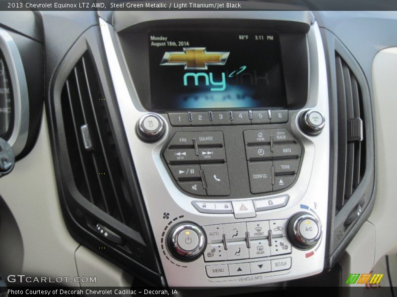Steel Green Metallic / Light Titanium/Jet Black 2013 Chevrolet Equinox LTZ AWD