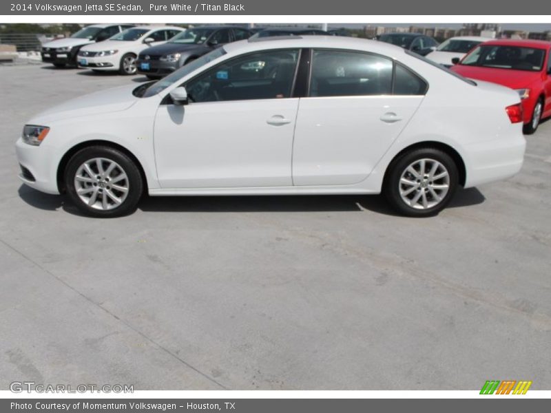 Pure White / Titan Black 2014 Volkswagen Jetta SE Sedan