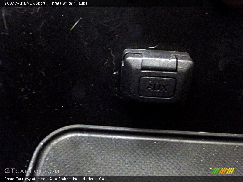 Taffeta White / Taupe 2007 Acura MDX Sport