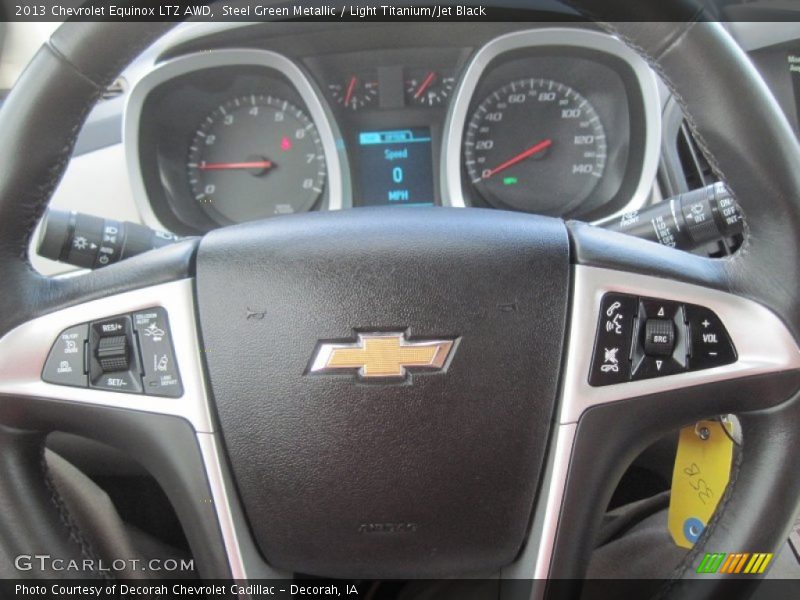 Steel Green Metallic / Light Titanium/Jet Black 2013 Chevrolet Equinox LTZ AWD