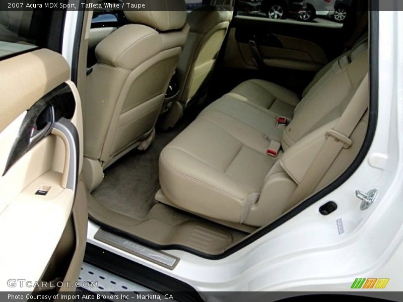Taffeta White / Taupe 2007 Acura MDX Sport