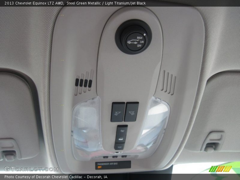 Steel Green Metallic / Light Titanium/Jet Black 2013 Chevrolet Equinox LTZ AWD