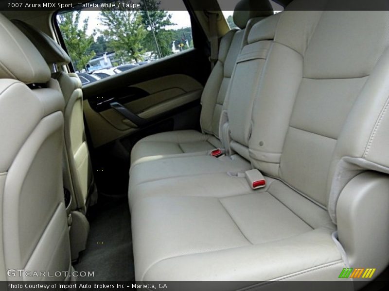 Taffeta White / Taupe 2007 Acura MDX Sport