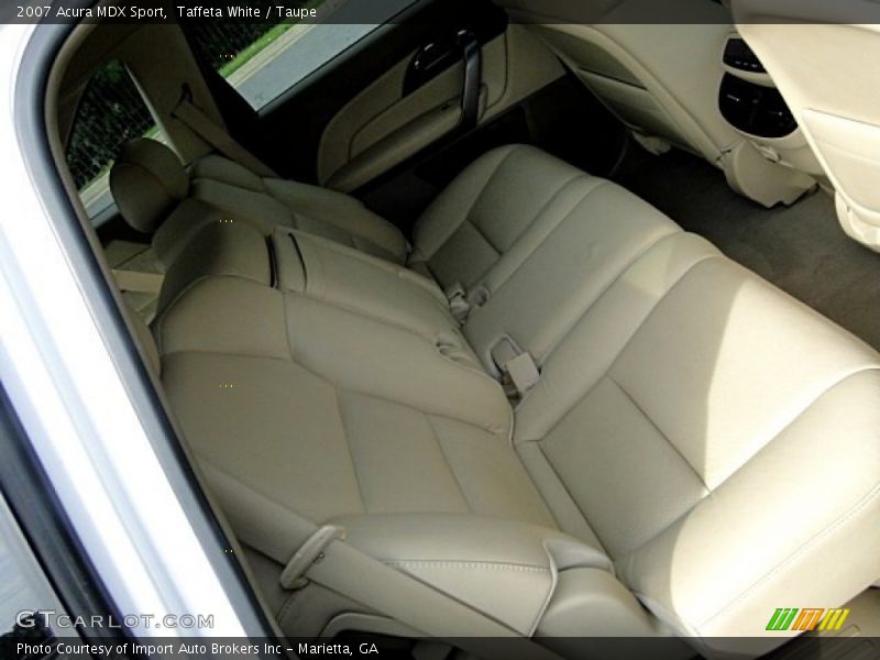 Taffeta White / Taupe 2007 Acura MDX Sport