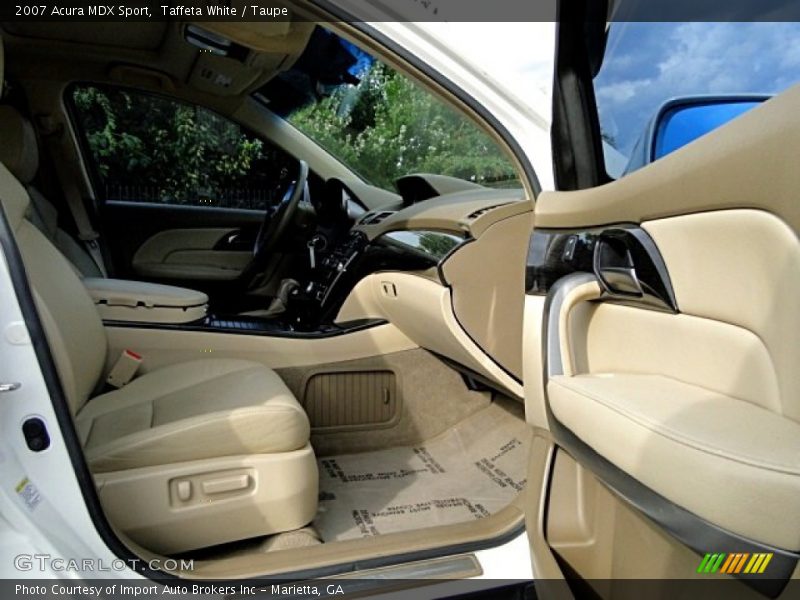 Taffeta White / Taupe 2007 Acura MDX Sport