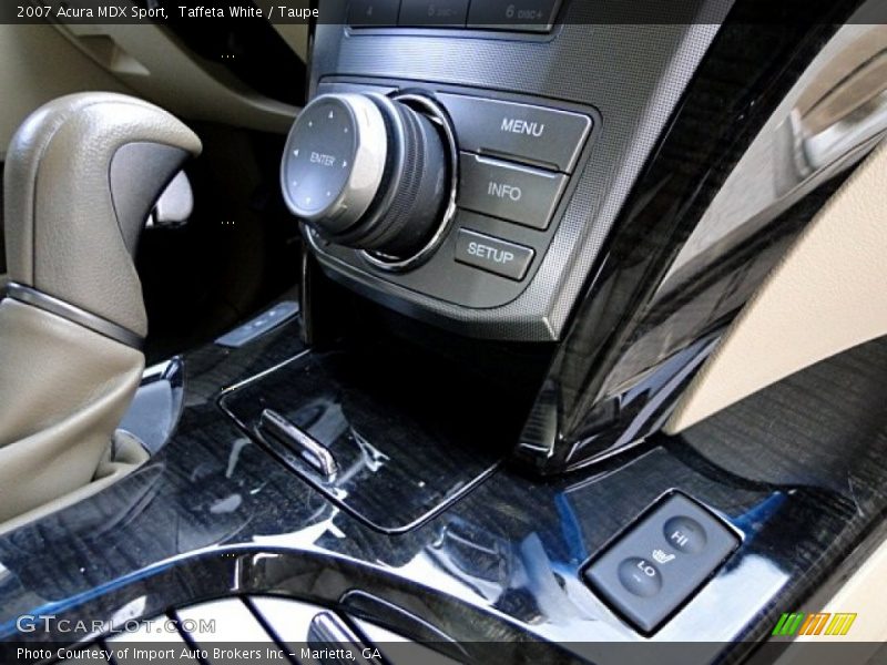 Taffeta White / Taupe 2007 Acura MDX Sport