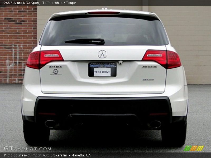 Taffeta White / Taupe 2007 Acura MDX Sport