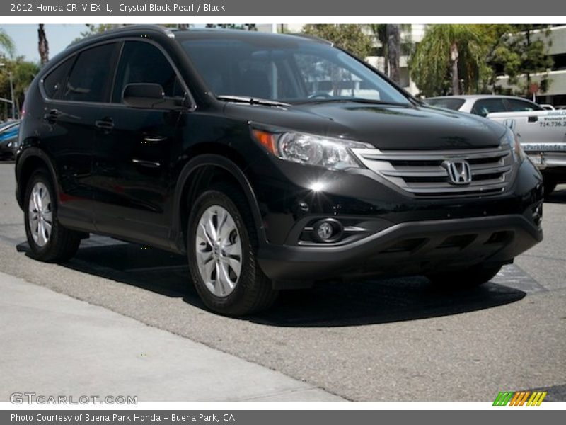 Crystal Black Pearl / Black 2012 Honda CR-V EX-L