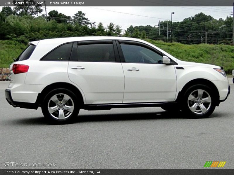 Taffeta White / Taupe 2007 Acura MDX Sport