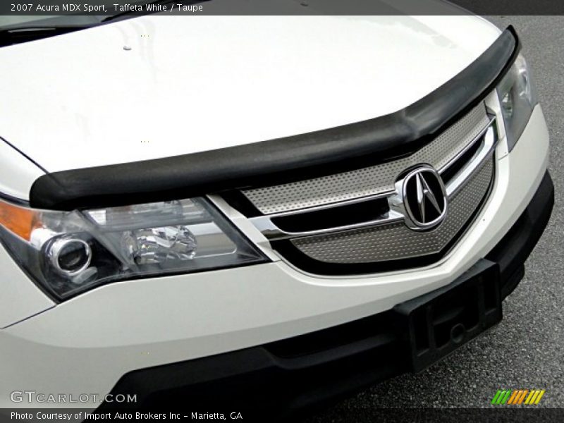 Taffeta White / Taupe 2007 Acura MDX Sport