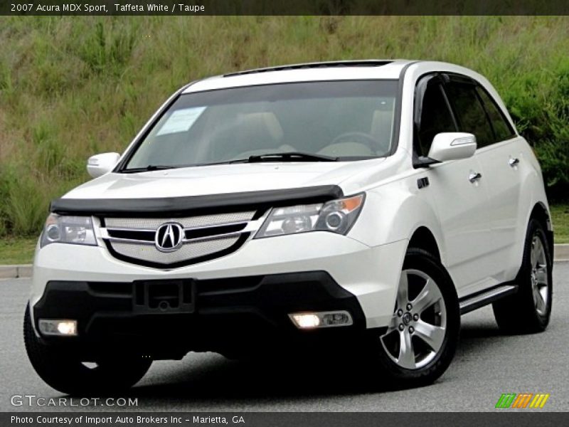 Taffeta White / Taupe 2007 Acura MDX Sport