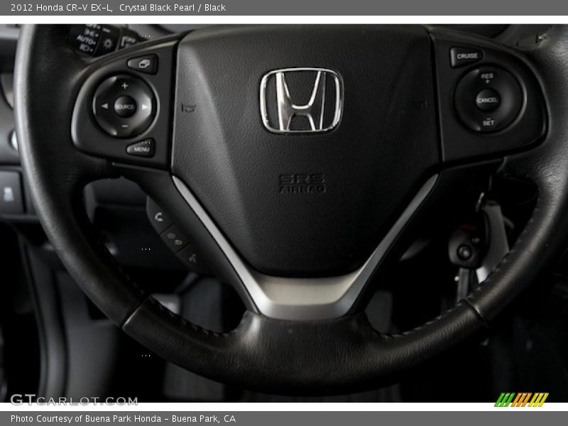 Crystal Black Pearl / Black 2012 Honda CR-V EX-L