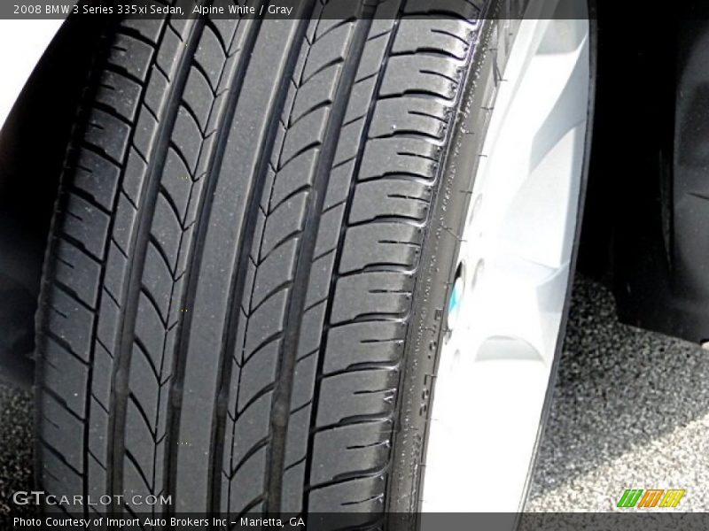 Alpine White / Gray 2008 BMW 3 Series 335xi Sedan