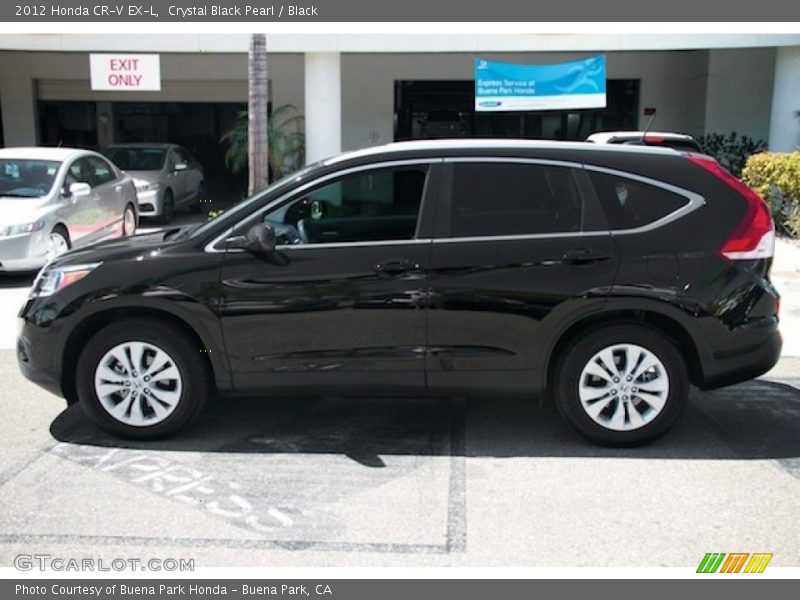 Crystal Black Pearl / Black 2012 Honda CR-V EX-L