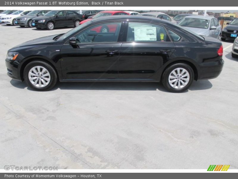 Black / Titan Black 2014 Volkswagen Passat 1.8T Wolfsburg Edition