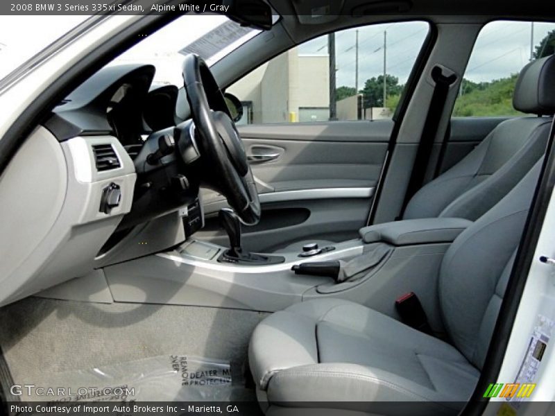 Alpine White / Gray 2008 BMW 3 Series 335xi Sedan