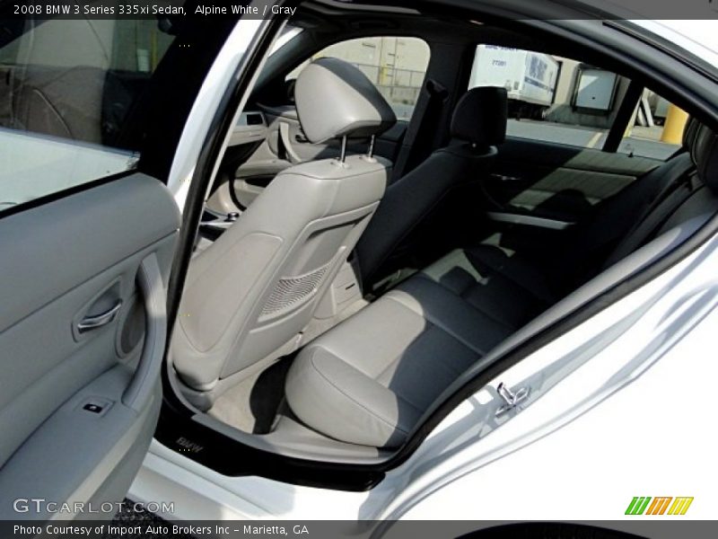 Alpine White / Gray 2008 BMW 3 Series 335xi Sedan