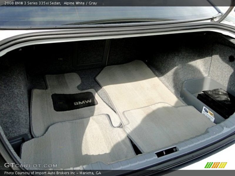 Alpine White / Gray 2008 BMW 3 Series 335xi Sedan
