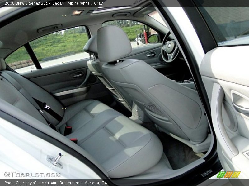 Alpine White / Gray 2008 BMW 3 Series 335xi Sedan