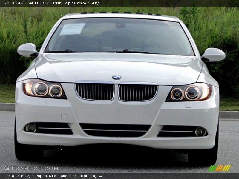 Alpine White / Gray 2008 BMW 3 Series 335xi Sedan