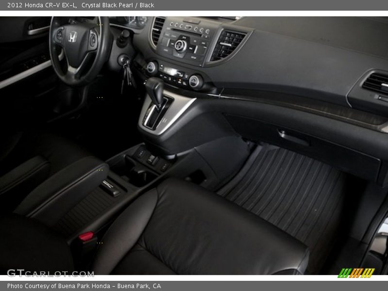 Crystal Black Pearl / Black 2012 Honda CR-V EX-L