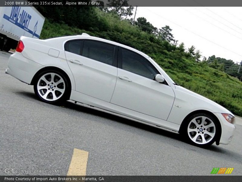 Alpine White / Gray 2008 BMW 3 Series 335xi Sedan