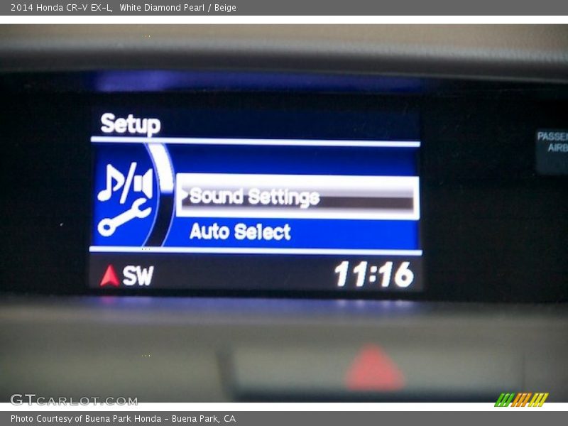 White Diamond Pearl / Beige 2014 Honda CR-V EX-L