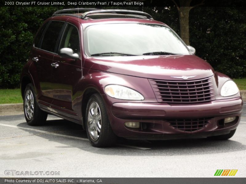 Deep Cranberry Pearl / Taupe/Pearl Beige 2003 Chrysler PT Cruiser Limited