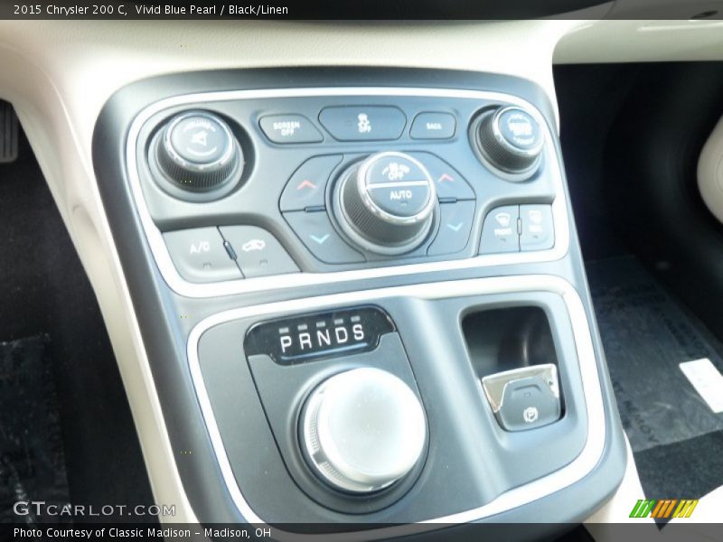 Vivid Blue Pearl / Black/Linen 2015 Chrysler 200 C
