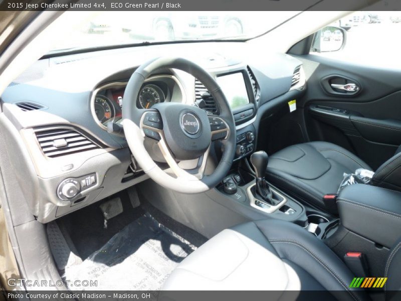 ECO Green Pearl / Black 2015 Jeep Cherokee Limited 4x4