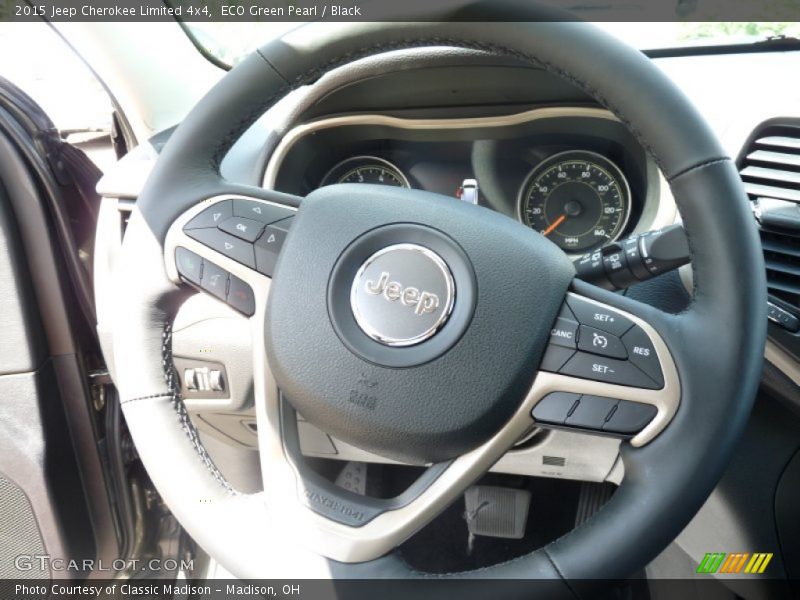 ECO Green Pearl / Black 2015 Jeep Cherokee Limited 4x4