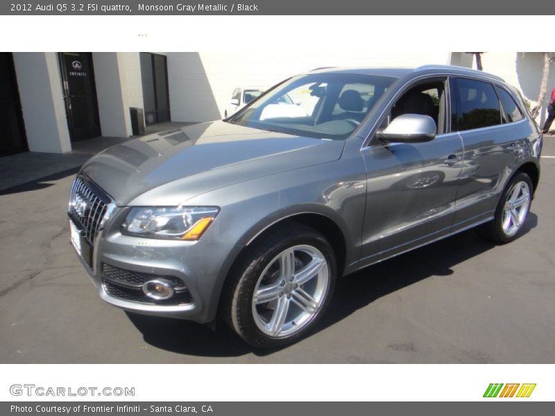 Monsoon Gray Metallic / Black 2012 Audi Q5 3.2 FSI quattro