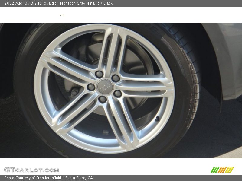 Monsoon Gray Metallic / Black 2012 Audi Q5 3.2 FSI quattro