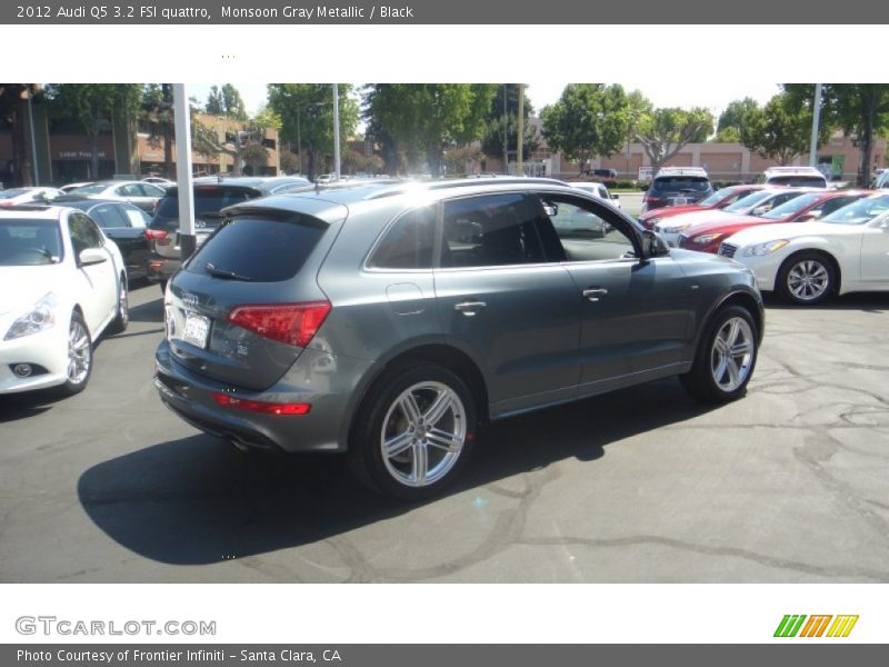 Monsoon Gray Metallic / Black 2012 Audi Q5 3.2 FSI quattro