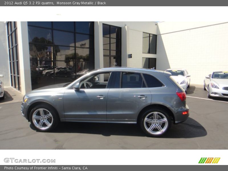 Monsoon Gray Metallic / Black 2012 Audi Q5 3.2 FSI quattro