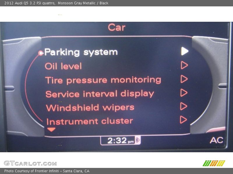 Monsoon Gray Metallic / Black 2012 Audi Q5 3.2 FSI quattro