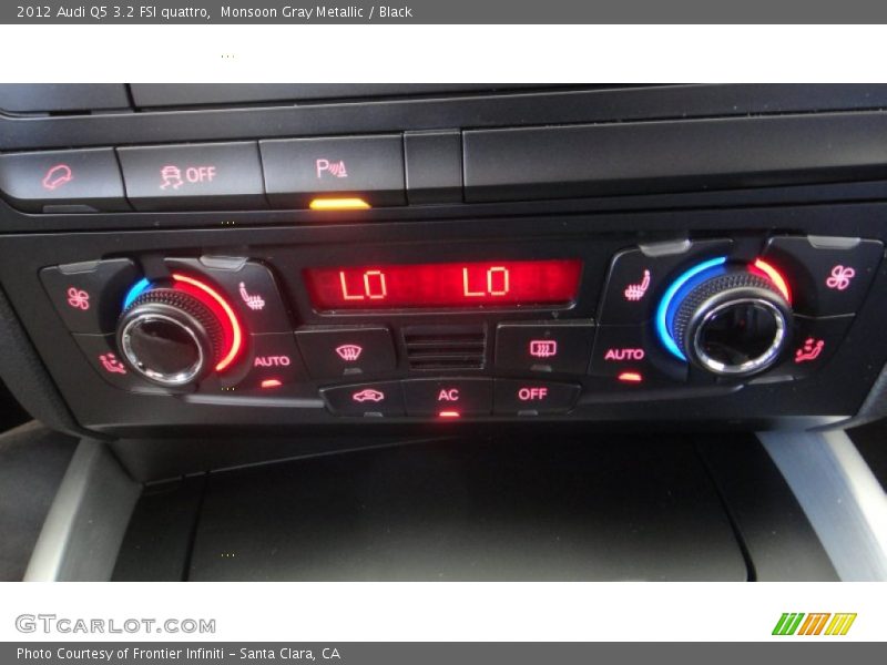 Monsoon Gray Metallic / Black 2012 Audi Q5 3.2 FSI quattro