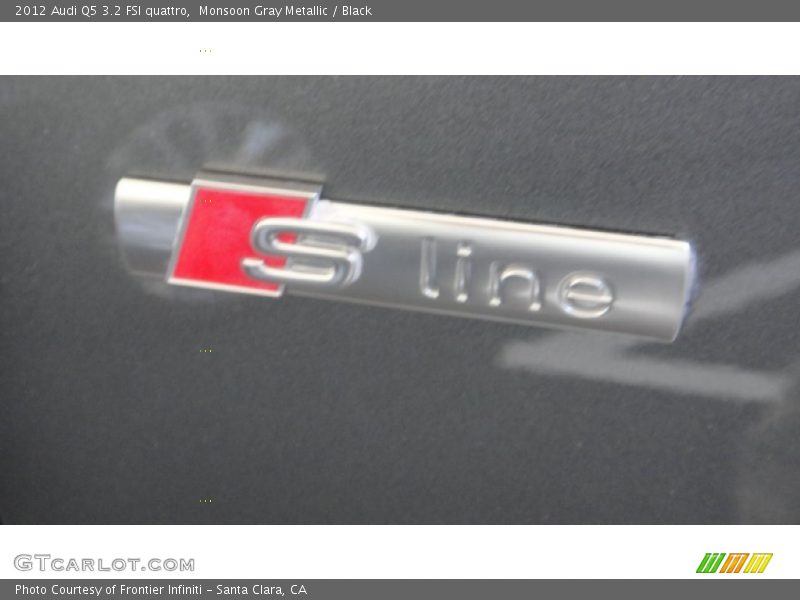 Monsoon Gray Metallic / Black 2012 Audi Q5 3.2 FSI quattro